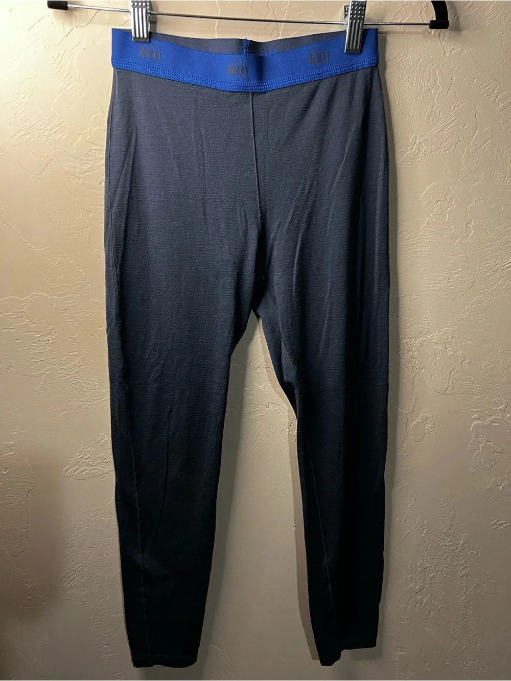 REI Co-op Boys Base Layer Performance Leggings Pants Blue Outdoor